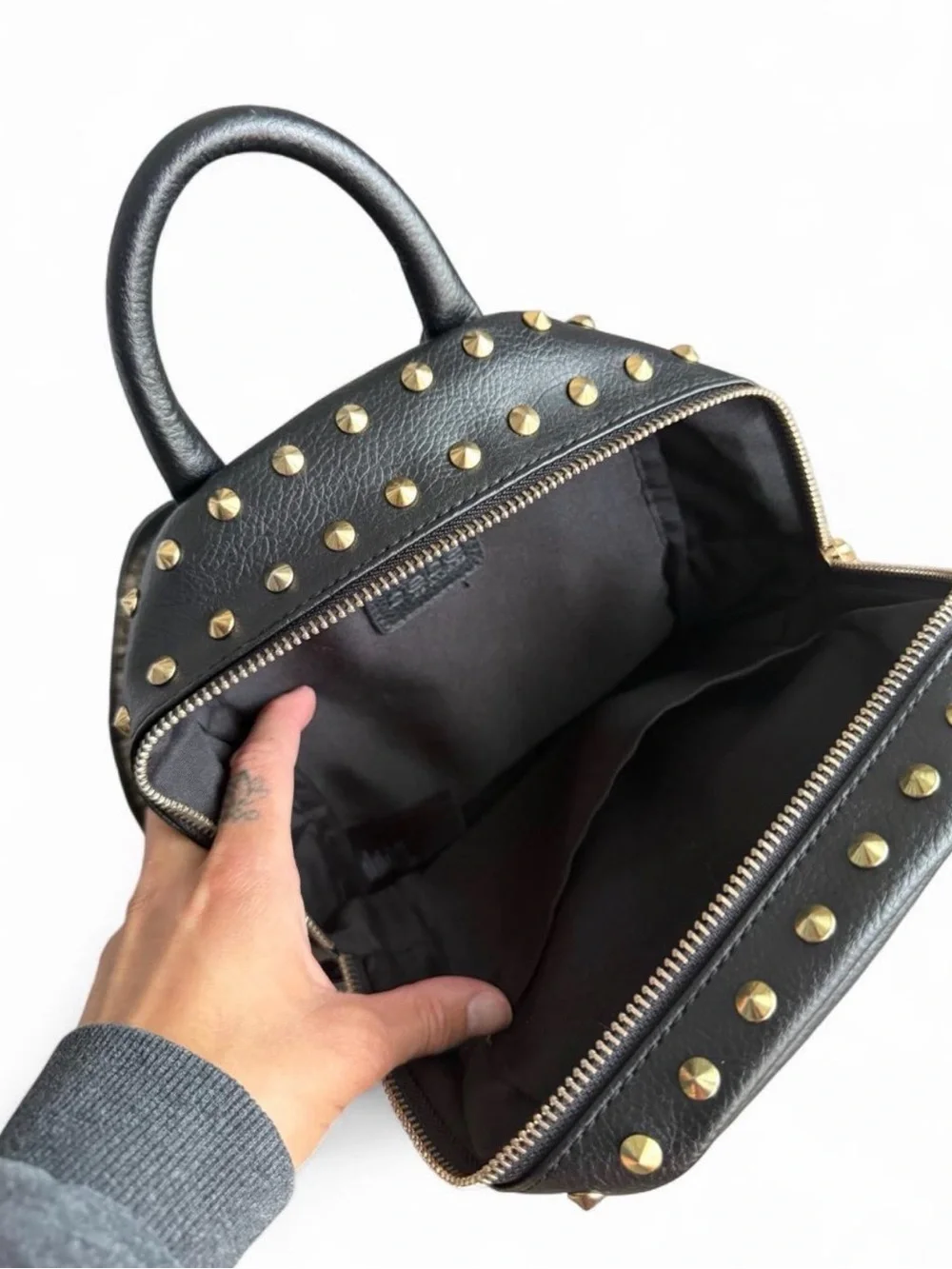 bebe black faux